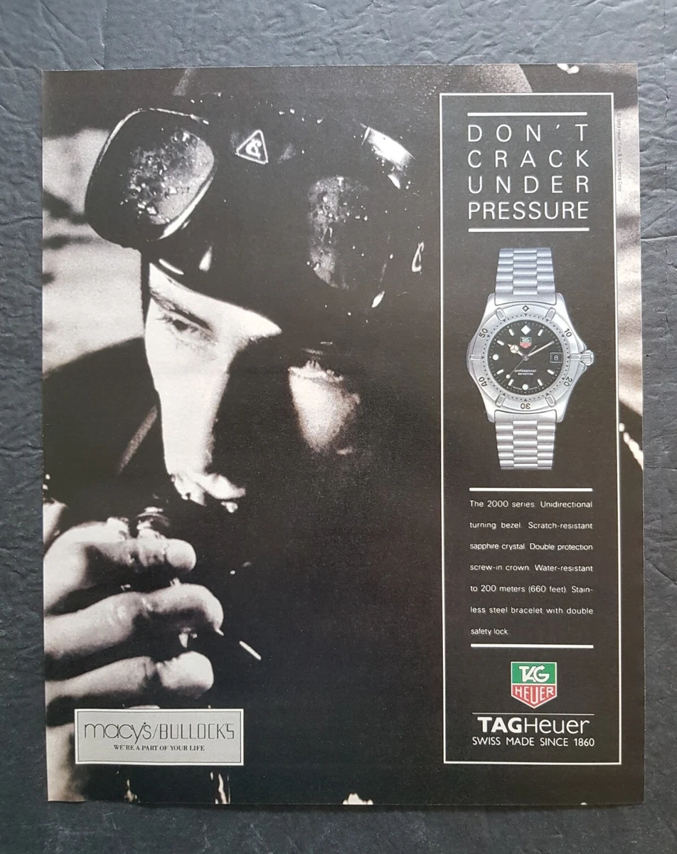 Tag Heuer 2000 Series Unidirectional Turning Bezel Watch Promo