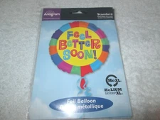 Balloon 17" Feel Better Soon Foil Helium Balloon See Description 