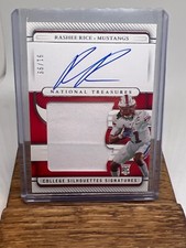 2023 National Treasures Rashee Rice College Silhouettes Signatures /99 RC Chiefs