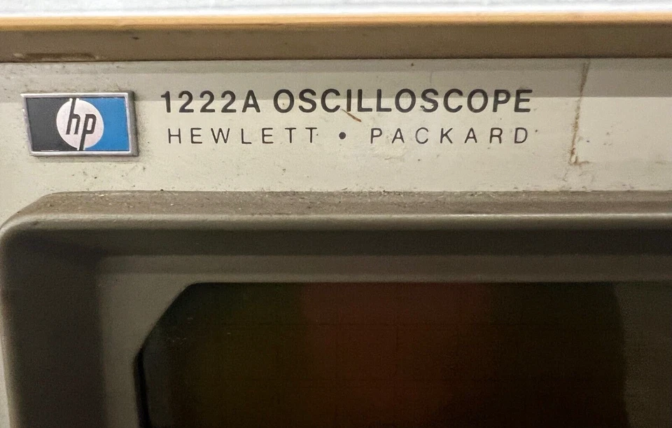 HP HEWLETT 1222A OSCILOSCOPE DUAL CHANNEL 15mHZ ANALOG - Image 4 of 4