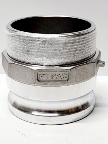 PT Coupling 1400640 40F Stainless Steel Cam & Groove Adapter 4" Male, Fx4" MNPT - Picture 3 of 7