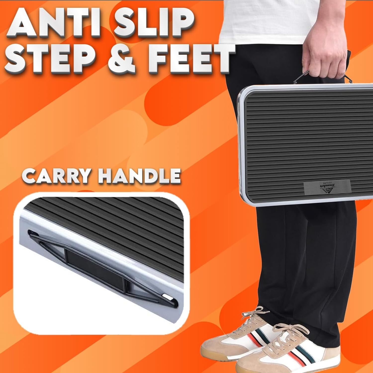 Folding Caravan Step Portable & Compact with Carry Handle & Non Slip