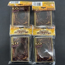 Yugioh Deluxe Card Back Sleeves 50 Count X4 Brand New Sealed