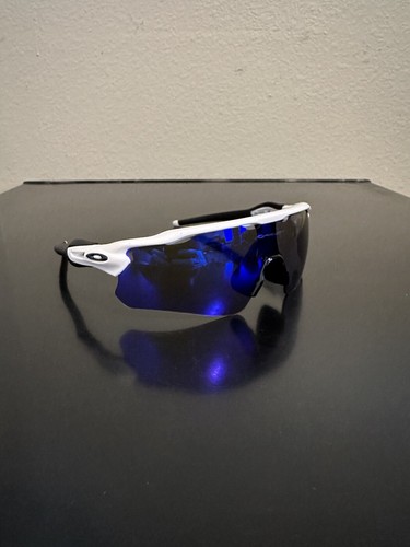 NEW Oakley RADAR EV PATH Polished White Frame W/PRIZM BLUE LENS BASEBALL SPORTS - Picture 4 of 4