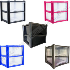 Drawer Plastic Storage Tower Unit Organizer Home Office School Storage Chest