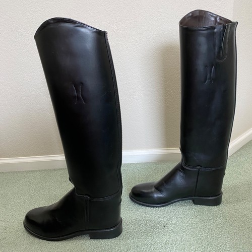 Devon-Aire Classic Women Nouvelle Full Grain Leather Tall Boots #615 8.5 Slim - Picture 2 of 10