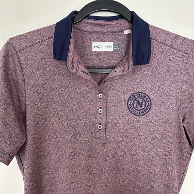 Kjus Performance Golf Polo Pink/Blue Women s Size Medium