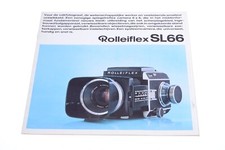 ROLLEI, ROLLEIFLEX SL66 FILM CAMERA ORIGINAL PRODUCT GUIDE BROCHURE DUTCH 124