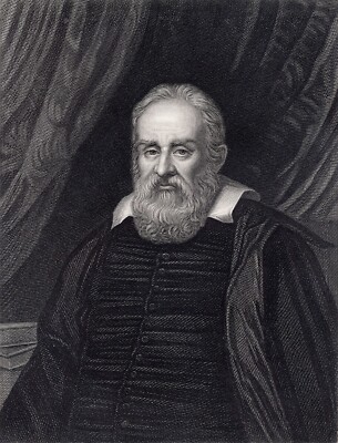 Mr Astronomy GALILEO GALILEI 1835 engraving Ramsay pinx Hart sc