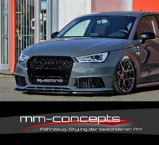 Cup Spoilerlippe für Audi A1 8X 8XA S-Line Spoilerschwert Frontspoiler Lippe ABE
