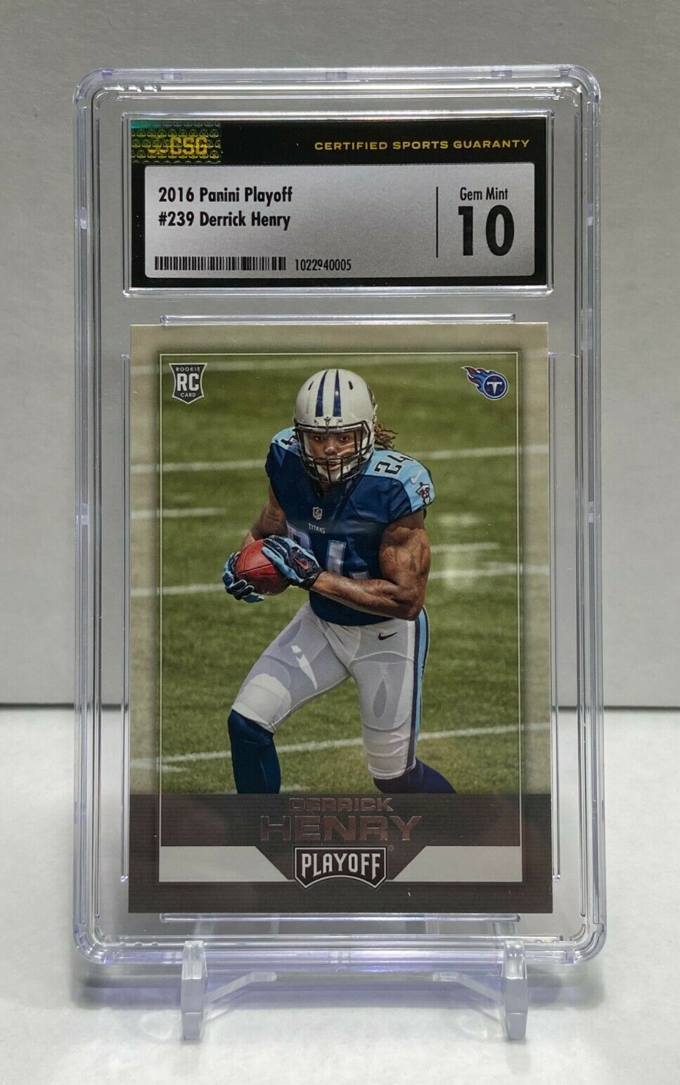 Derrick Henry Rookie Card #239 Graded CSG 10 Gem Mint 2016 Panini Playoff  Pop 1! | eBay