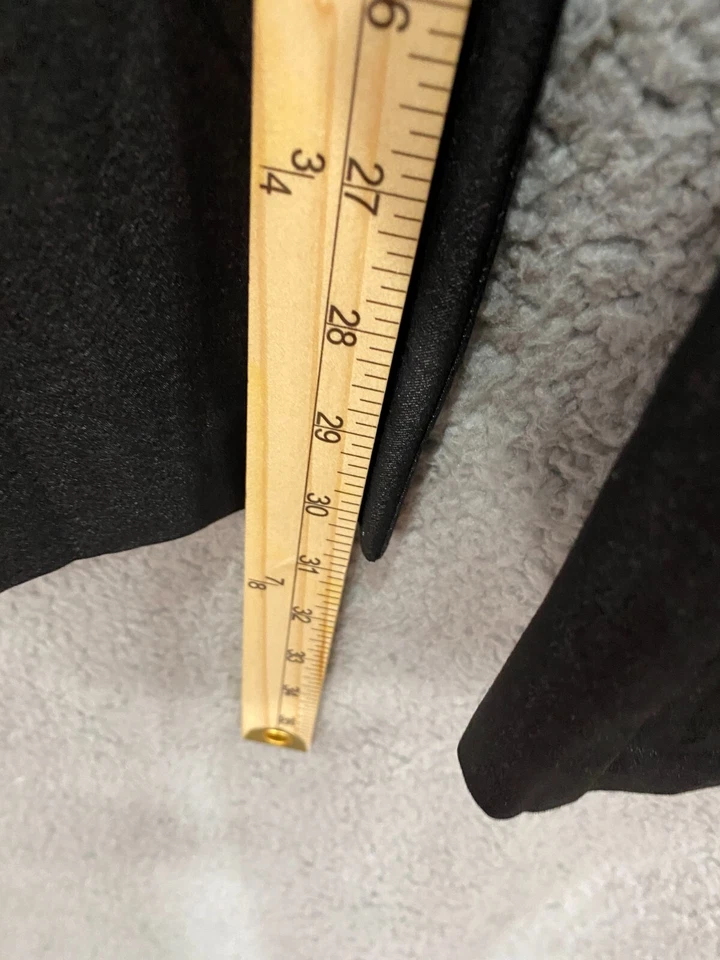 Pantalones Karen Kane 18W Negro Metálico Acampanado Elastizados Gótico Grunge Y2K Fiesta Oficina Foto 3 de 4