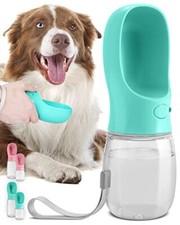 Dog Water Bottle Leak Proof Portable Puppy Water Dispenser Drinking Feeder, 12oz