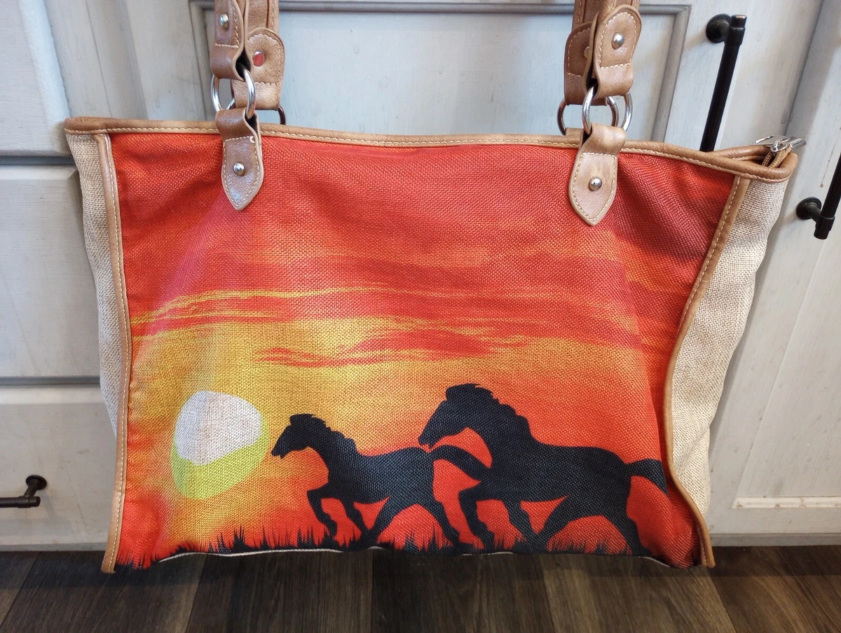 Montana West Horse Canvas Tote Bag Women's handbags