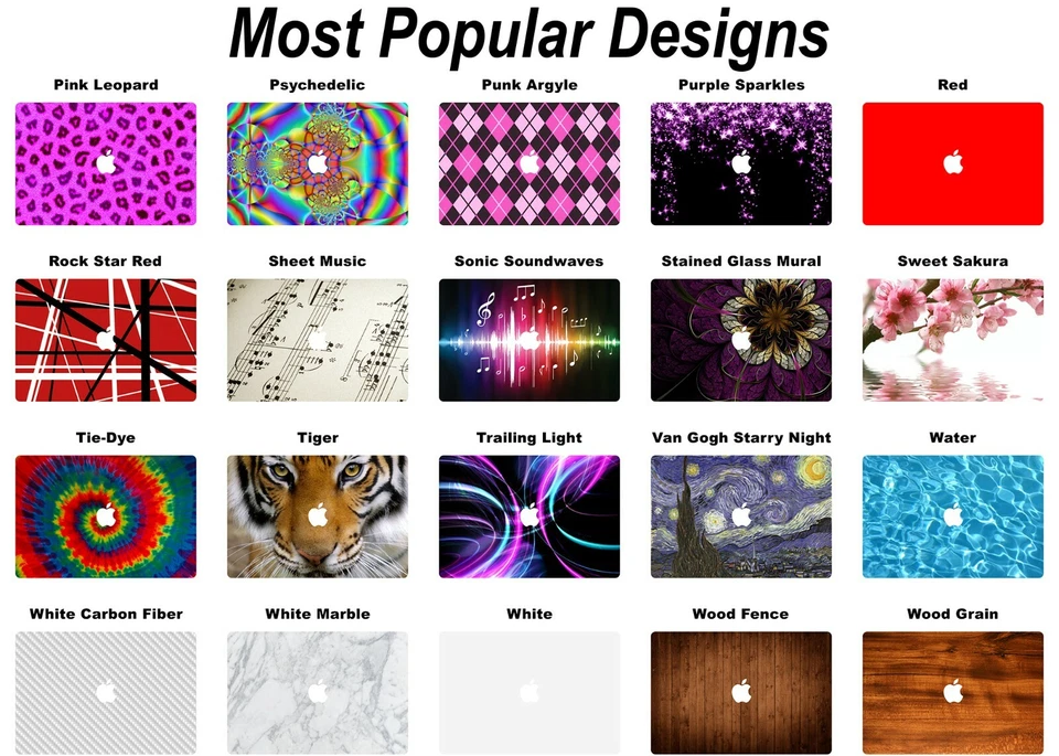 Choose Any 1 Vinyl Decal/Skin for MacBook Pro 15" (2009-2013) - Model A1286 - Image 4 of 4