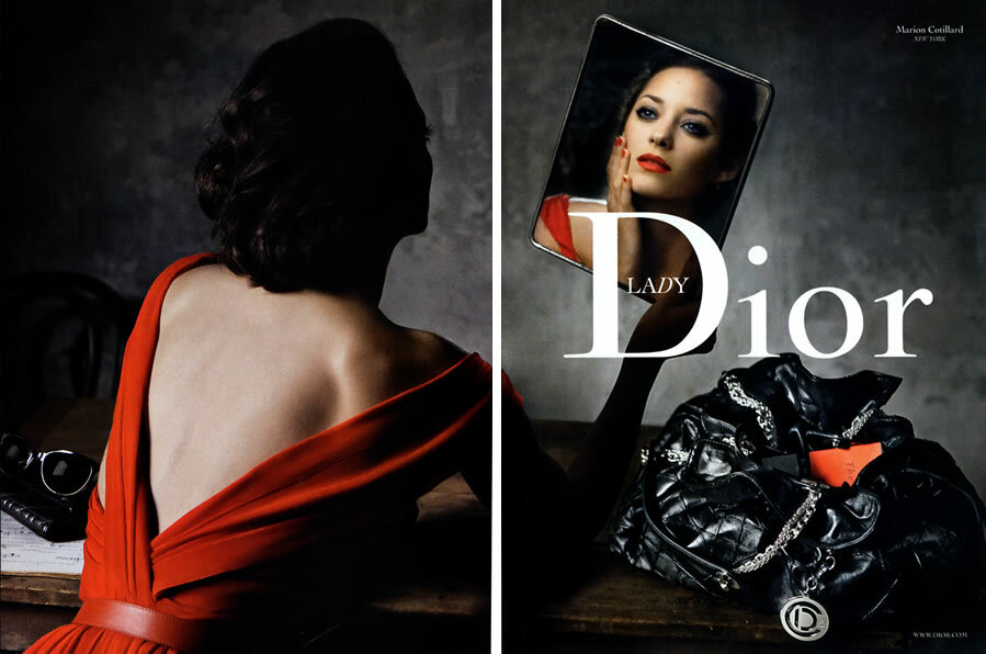 2009 Dior Marion Cotillard Bag fashion 2-page MAGAZINE AD