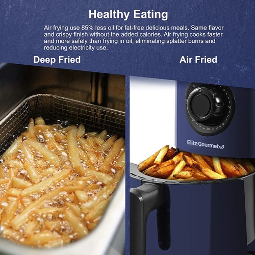 Elite Gourmet EAF1121 Personal 1.1 Qt. Compact Space Hot Air Fryer - Picture 2 of 11