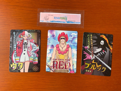 One Piece Film RED Card collection Uta Helmeppo Brook Set FedEx