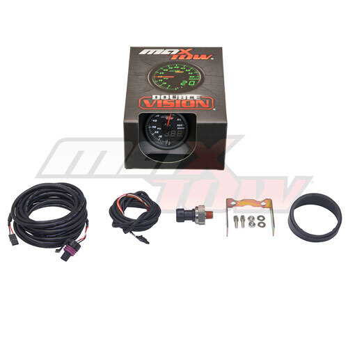 52mm Black & Green MaxTow Double Vision 100 PSI Diesel Boost Gauge - Picture 6 of 6