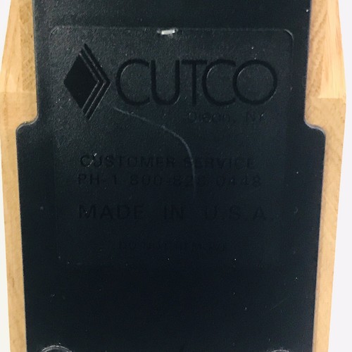 Cutco Knife Block Essentials + 5 Block 10 Slot Honey Oak Finish Made USA - Picture 8 of 10