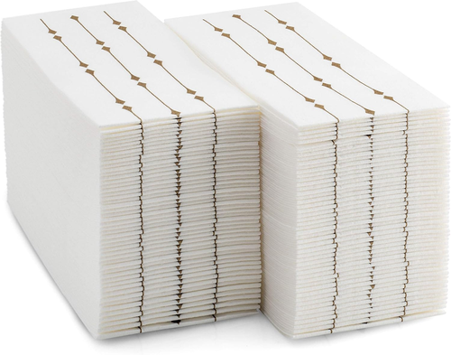 Bloomingoods Disposable Hand Towels & Decorative Bathroom Napkins | Soft and Abs - Picture 3 of 12