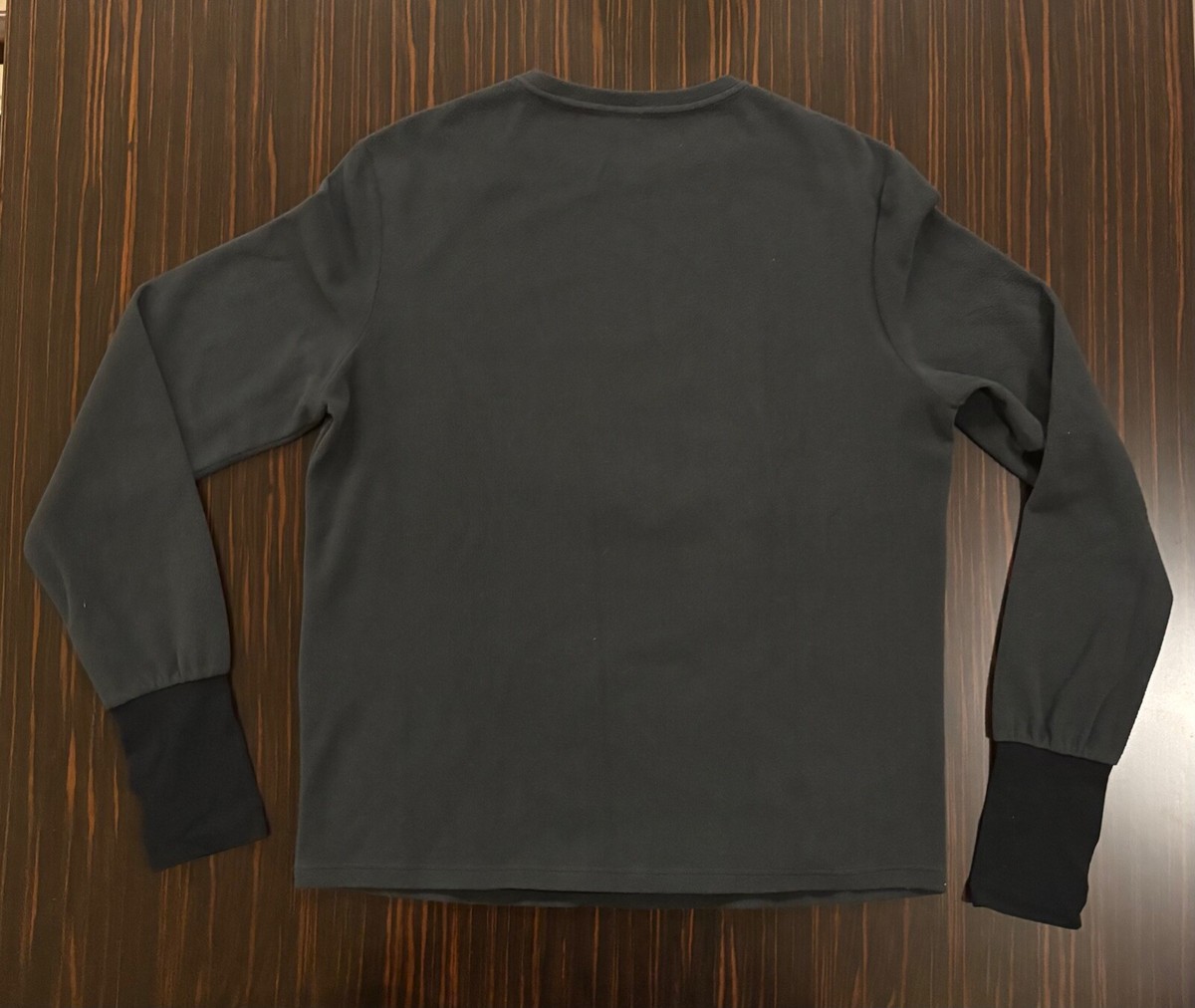 PRADA Sport vintage blue grey soft fleece with thumbholes size M