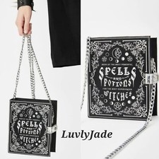 Spellbook Halloween Witch Crossbody Bag New
