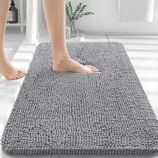 OLANLY Bathroom Rugs 30 x 20 Extra Soft Absorbent Chenille Bath Rubber Back