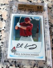PAUL GOLDSCHMIDT 2011 Bowman Chrome 1st TRUE Rookie Card RC BGS 9.5 GEM MINT🔥$$