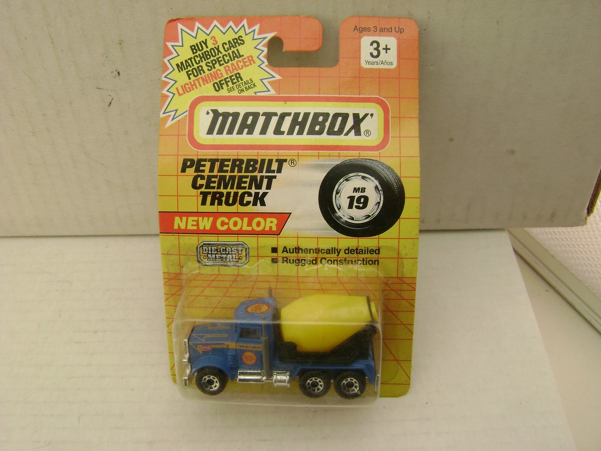 1991 MATCHBOX SUPERFAST #19 KWIK-SET PETERBILT CEMENT TRUCK