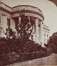 Washington DC Stereoview White House East Entrance American View 1880s