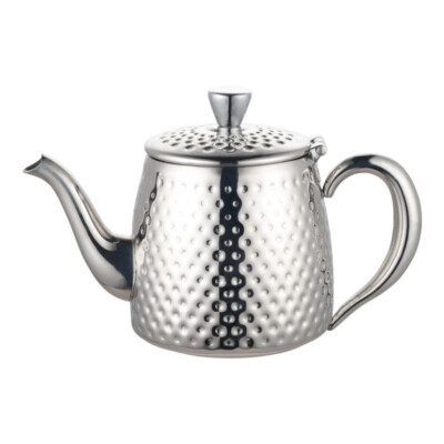 Grunwerg Café Olé Sandringham 48 Unzen Edelstahl gehämmerte Oberfläche Teekanne SDT-048