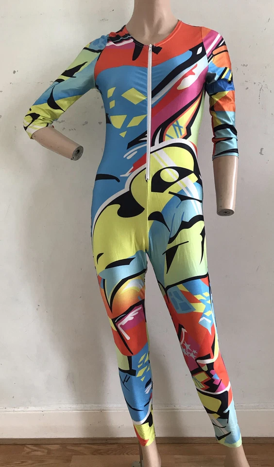 TRAJE DE GATO ARCO IRIS DISFRAZ FESTIVAL FIESTA COSPLAY ESCENARIO CONJUNTO PEQUEÑO REINO UNIDO 8 UE 36 Foto 4 de 4