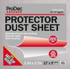 ProDec Advance 12' x 9' Water Resistant Dust Sheet - Floor Protector Cover