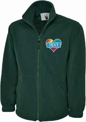 Personalisierte REGENBOGENHERZ bestickt Para medizinisches Personal Gesundheitsdienst Jacken