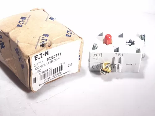 EATON CUTLER HAMMER 10250T51 CONTACT BLOCK 1NC