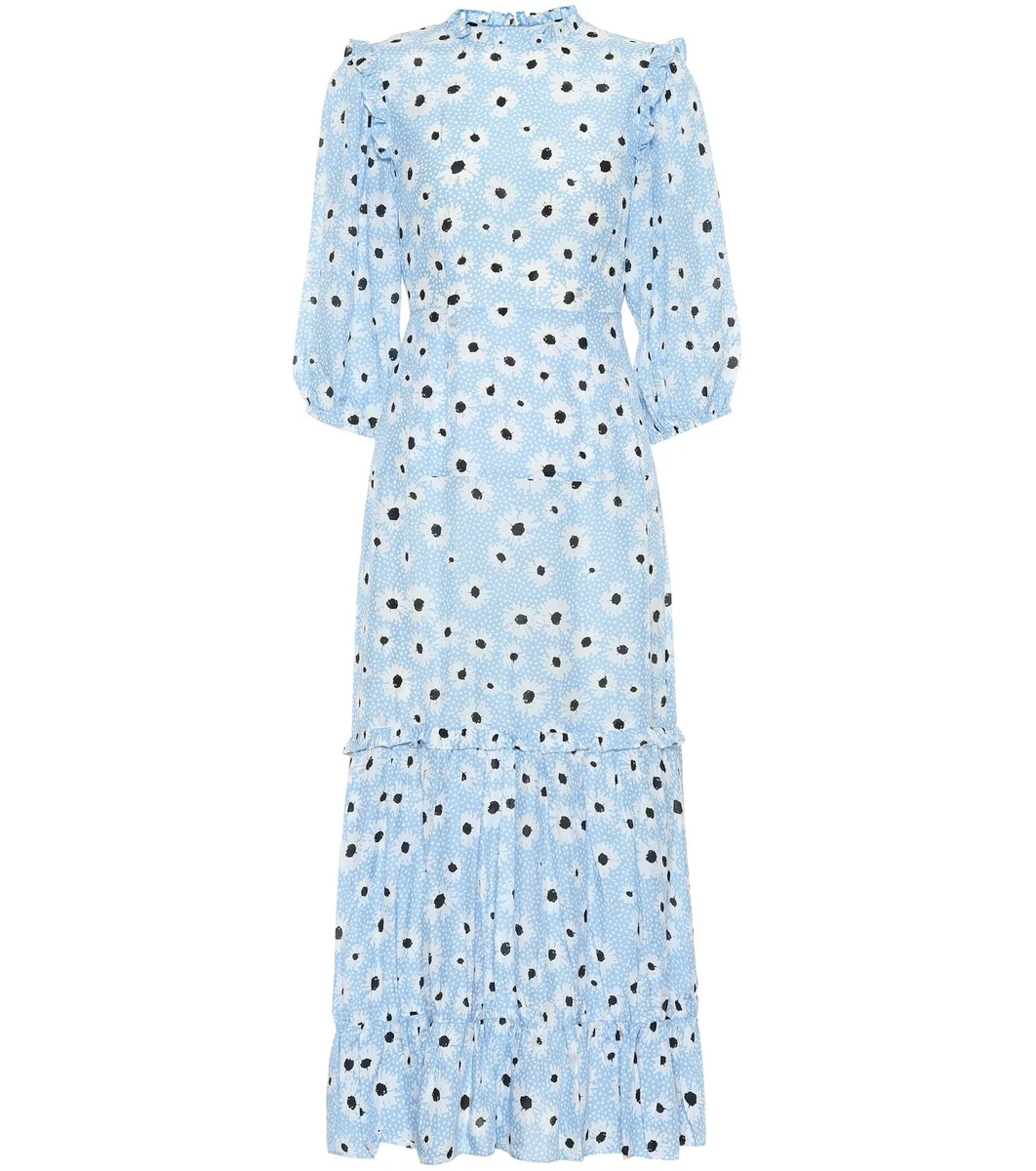 Rixo monet blue 2025 leopard daisy