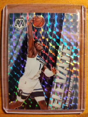 ANTHONY EDWARDS 2020 PANINI ELEVATE MOSAIC PRIZM RC #12 WOLVES NBA GEORGIA! ;