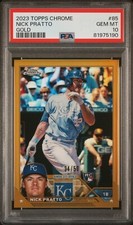 2023 Topps Chrome Nick Pratto Gold #85 /50 PSA 10 GEM MINT