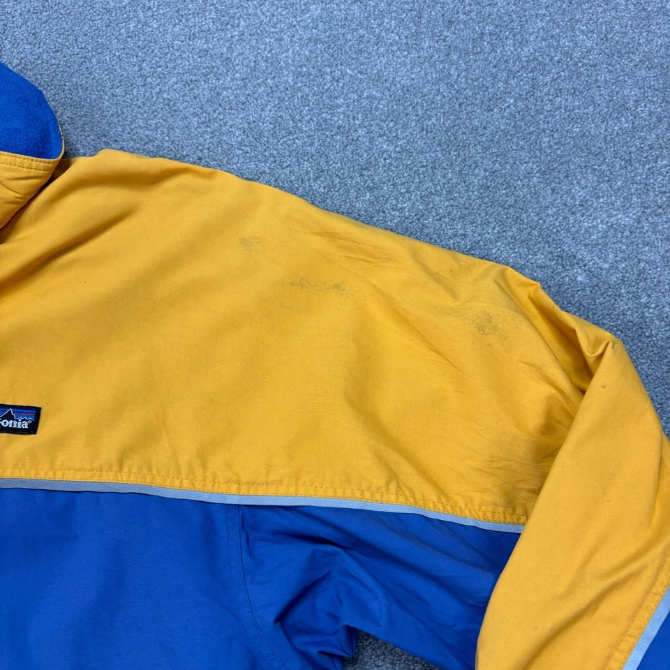 Chaqueta Patagonia Niños Extra Grande Azul Bomber Forrado Rompevientos Abrigo Juvenil Foto 4 de 4