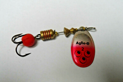 Ancienne Cuiller Mepps Aglia 2 Perle Rare, Leurre De Pêche Vintage Fabriqué En France