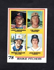 1978 Topps Rookie Pitchers #703 -- Jack Morris RC ~~  Tigers HOF ~~ Nice Card