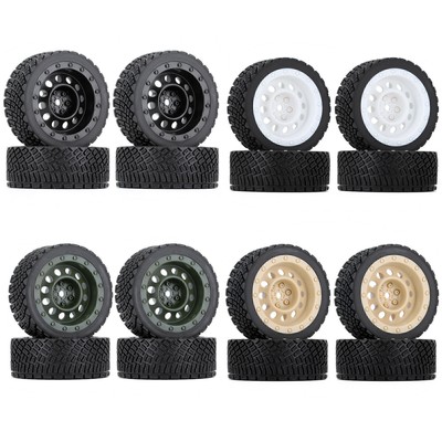 1/10 12MM Hex Wheel Tires Rim Set For Rally RC Car HSP RGT LC RACING PTG-2 TT02