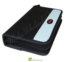 56 Disc Portable CD DVD Wallet Holder Bag Case Album Organizer for Media Storage