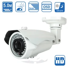  HD-AHD 5MP  Bullet Camera   2.8-12mm Vari-focal lens OSD 42 IR Leds 4-IN-1