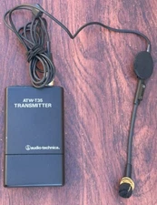 AUDIO TECHNICA ATW-T35 TRANSMITTER ATM73A MICROPHONE