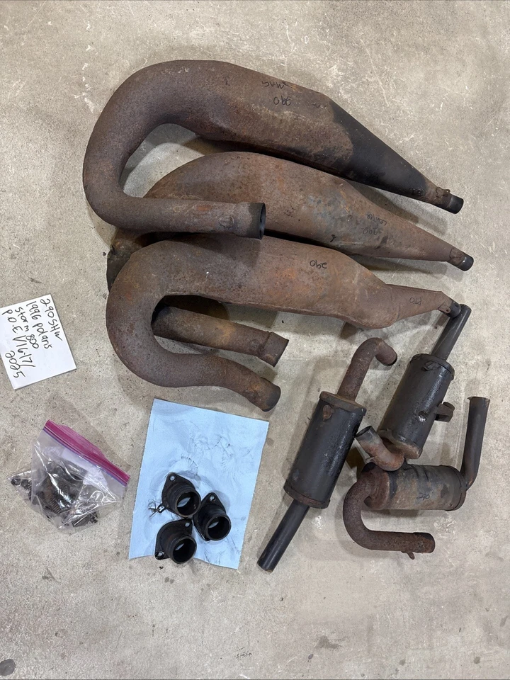 Polaris Indy Storm 1996 800 PSI sistema de escape triple tubo 290 Foto 2 de 4