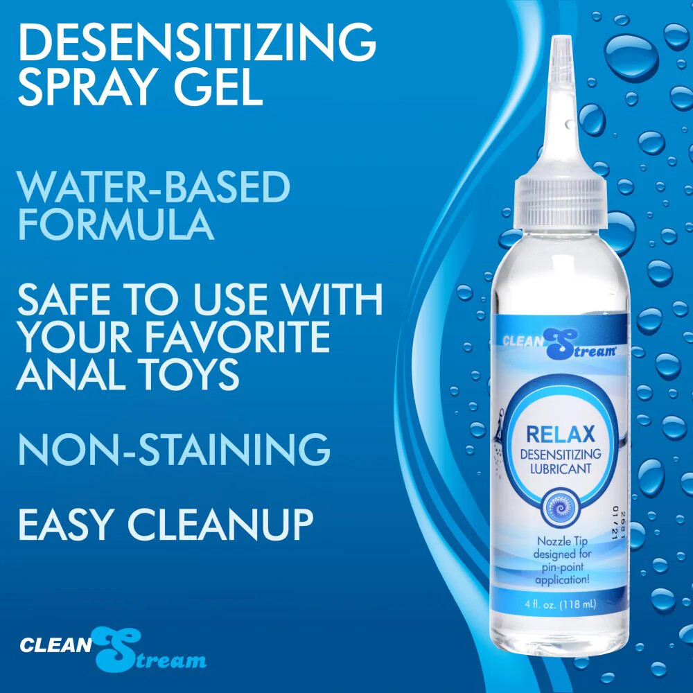 CleanStream RELAX Desensitizer Lubricant Gel🍯Backdoor Numbing Anal Glide  Lube