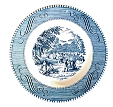Vintage, Royal, Currier & Ives, 6 3/8", " Harvest Time " Bread & Butter Plate