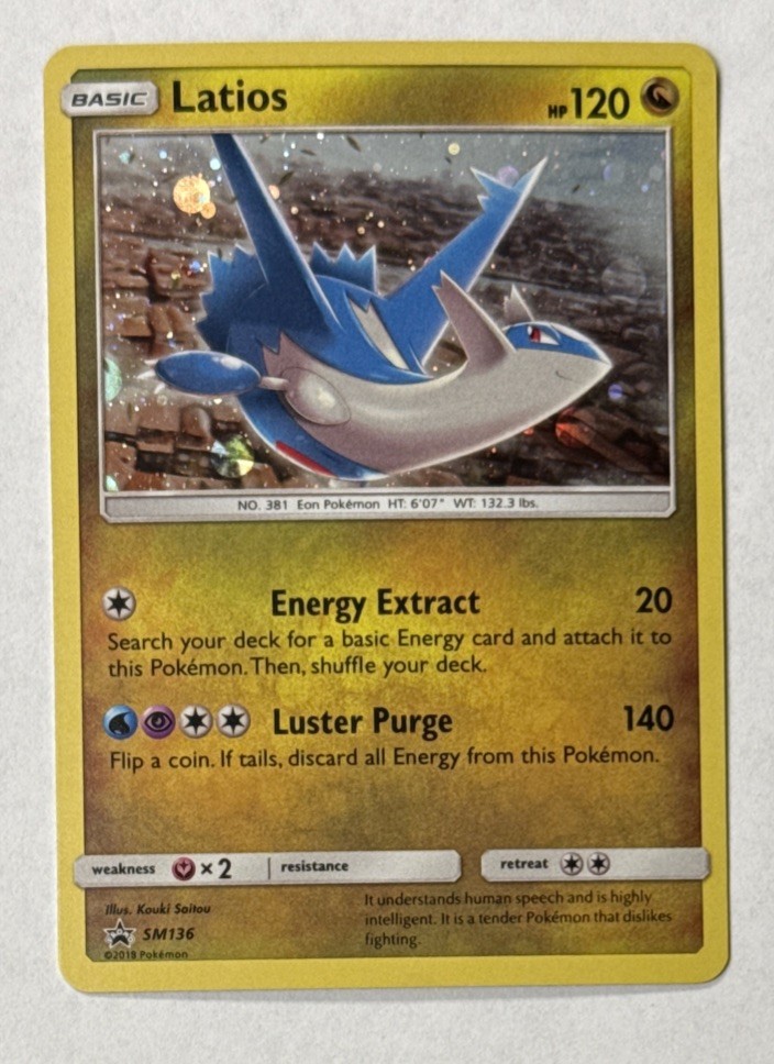 2018 Pokemon TCG Latios Cosmos Holo SM136 Promo Sun & Moon Promo *LP